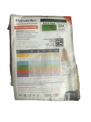 Preventex anti embolism - preventex, anti-embolism