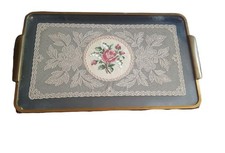 Vintage 1950s Brass & Glass