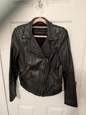 Zara Black Leather Biker
