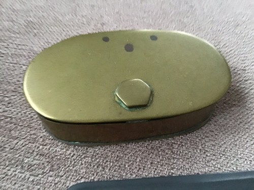 Antique snuff box trench art - snuff,
