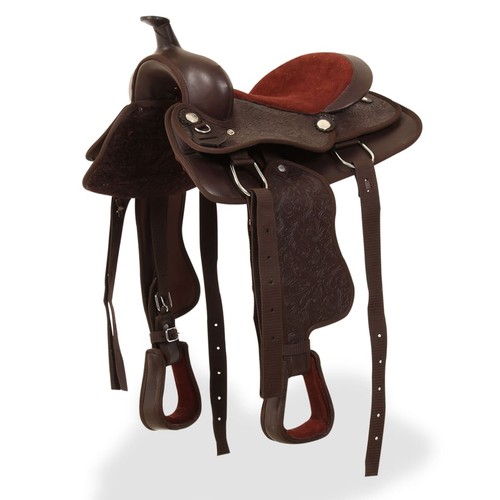 91351 vidaxl western saddle - western,