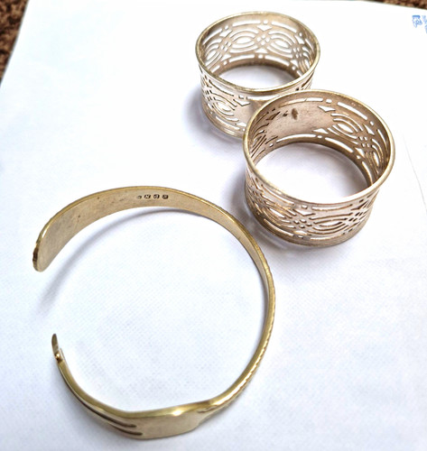 Silver tone metal - tone,