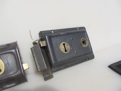 Vintage iron door latch - vintage,