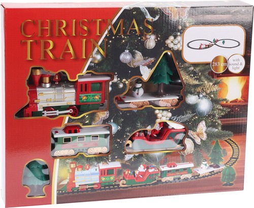 Santa christmas train toy set - christmas,