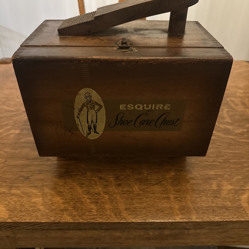 Esquire shoe care chest - care, vtg