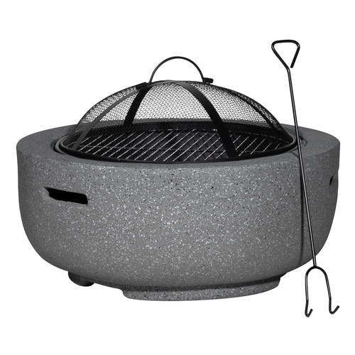 Outdoor fire pit - outdoor, round
