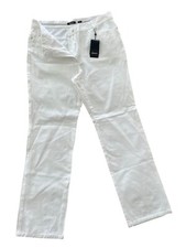 Olsen Jeans Trousers Size 18 NEW Womens White Cotton Stretch Pocket EU46 RRP £85
