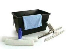 Professional Window Cleaning Equipment Set Washing Cloth Squeegee Bucket Sponge