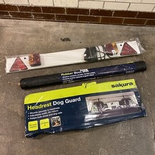 4FT TRAILER LIGHT BOARD WITH 3M CABLE + SAKURA DOG GUARD & BOOT MAT - BUNDLE LOT