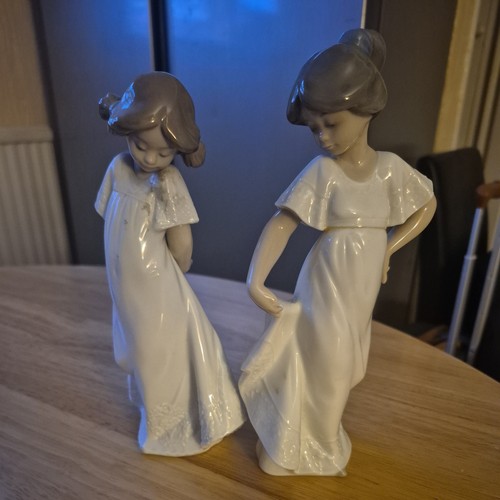 Lladro nao girl porcelain - lladro,