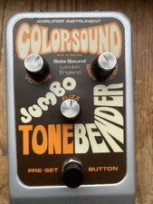 Colorsound Jumbo Tone bender Guitar Pedal