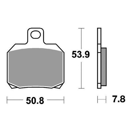 Racing brake pads rear - racing,