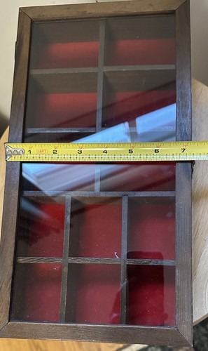 Vtg wood shadow box display - vtg,