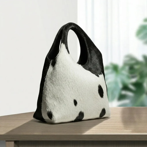 Women cow print handbag - women’s,
