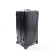 30" Premium Full Aluminium Suitcase Trunk Style Check In Spinner Case - Black