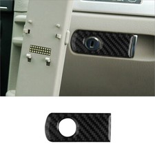 Carbon Fiber Interior Glove Box Handle Cover Trim Sticker For Audi A4 B7 2005-08