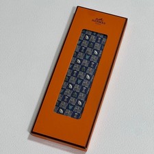 Hermes Navy Geometric Pattern