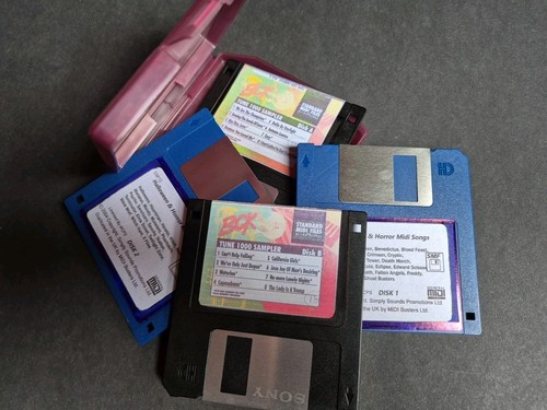 Midi song files floppy disks - midi,