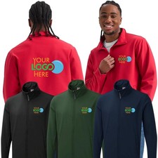 Personalised Custom Printed Soft Shell Jacket Full Zip Workwear with Text Logo