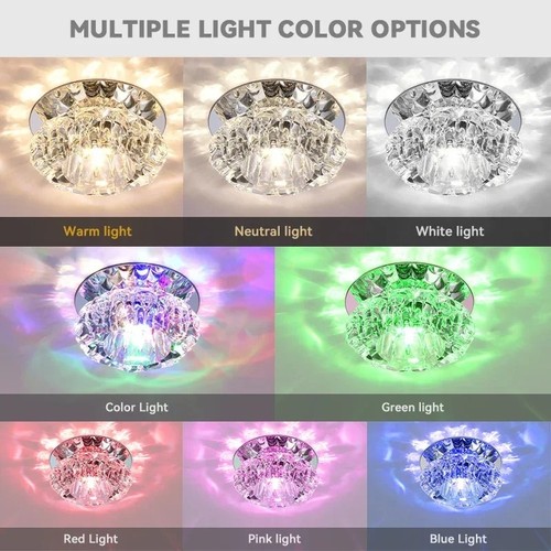 Modern crystal led ceiling - crystal,