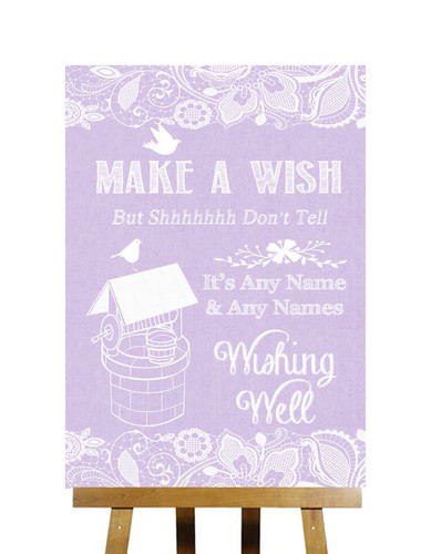 Lilac burlap lace effect - burlap,