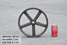 old vintage cast iron wheel - 30 cm - FREE DELIVERY