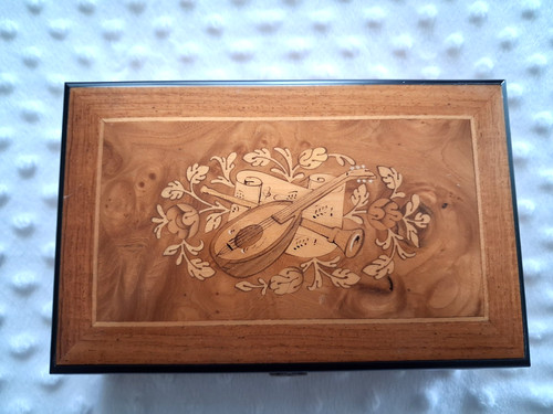 Vintage italian wooden - italian, inlaid