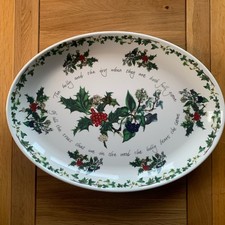 Portmeirion Holly and Ivy Large Oval  Platter