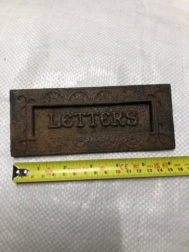 Antique cast iron letter - iron,