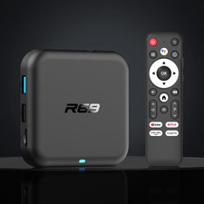 R69 Android 14 TV Box 8/16/32 Quad Core HD 4K HDMI WIFI 6 Media Player Bluetooth