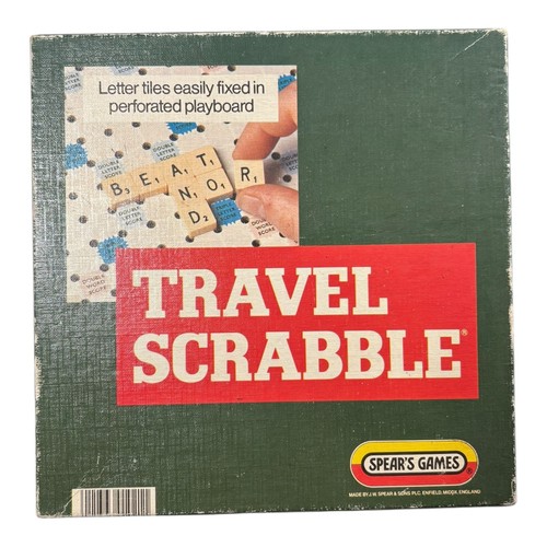 Vintage travel scrabble board - vintage,