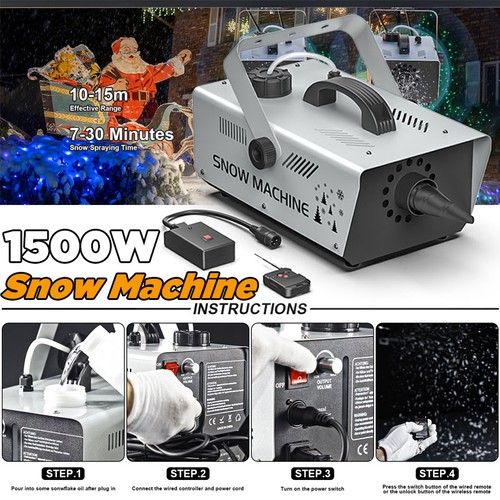 1500w snow machine - snow,