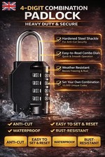 4 Digit Combination Padlock
