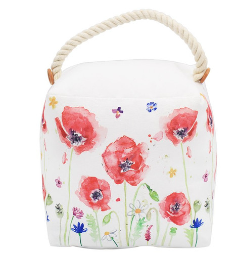 Poppy flower doorstop door - doorstop,