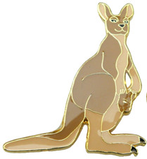 Kangaroo Pin Badge Australia