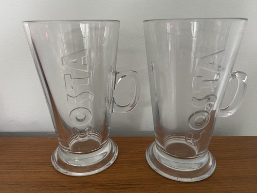 Costa coffee latte glasses - costa,