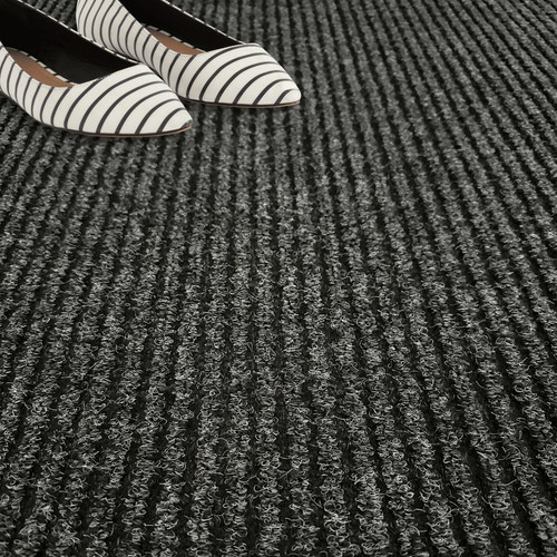 Anthracite ribbed barrier - anthracite,