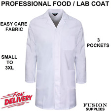 BUTCHERS WHITE COAT,BAKERS,CATERING,DAIRY,FACTORY,DELI,LAB COAT,KITCHEN,VET,FARM