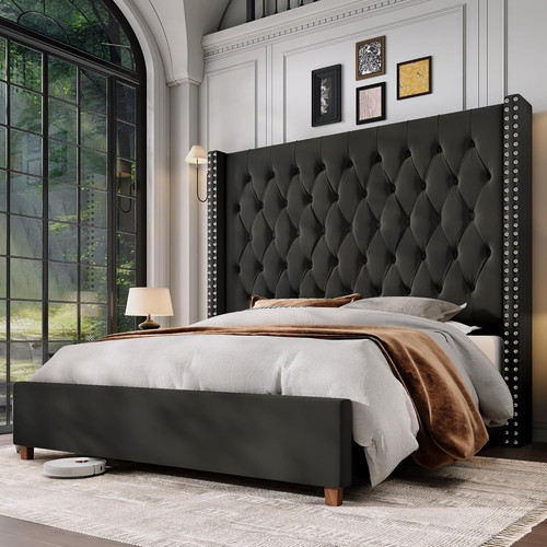 Jocisland queen size bed frame - size,