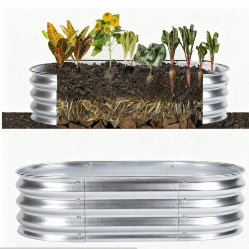 Garden 120 28cm - garden, 120*60*28cm-galvanised
