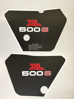Honda xl500s side panel decals - xl500s,