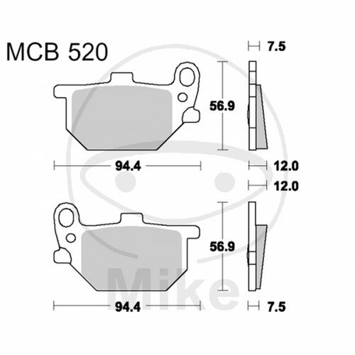 Brake pads std - brake, trw