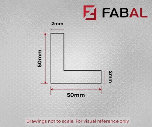 Aluminium angle metric equal - aluminium,