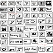 Engraved Italian Charms Fits