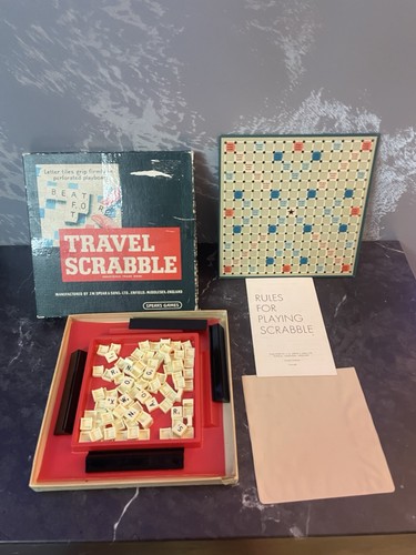 Vintage travel scrabble game - vintage,