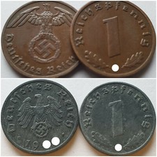 Nazi Germany 1 Reich Pfennig 3rd Reich 1937-1945 GERMANY REICHSPFENNIG