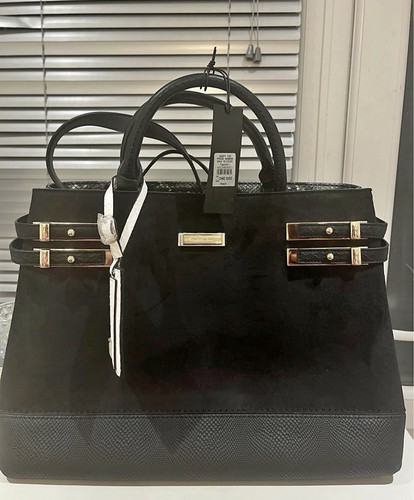 River island large black - black, tote