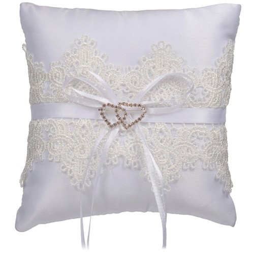 Wedding ring cushion lace - wedding,