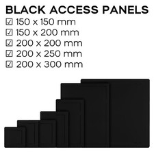 Black Access Panel Revision Door Inspection Hatch Tough and Durable ABS Plastic