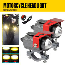 2Pcs Motorcycle LED Headlight